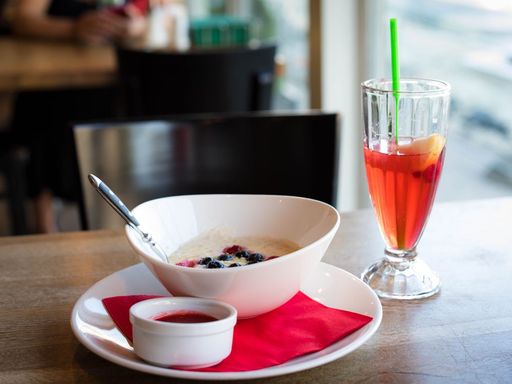 Bowl of creamy porridge