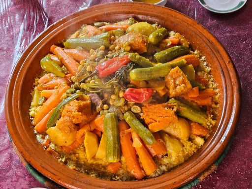 Traditional Moroccan vegetable tagine